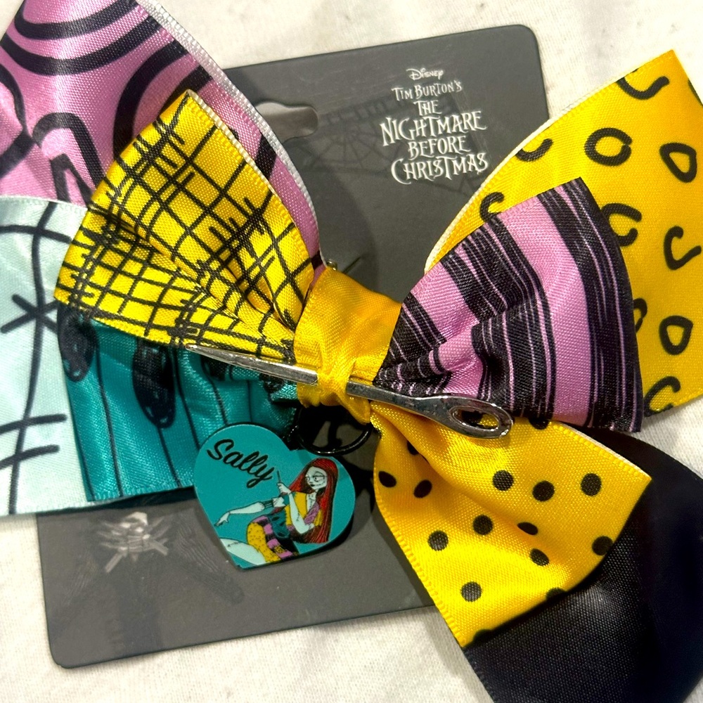 Disney Sally Hair Bow - Yellow, Pink, Black